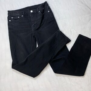 BLK DNM Jeans Womens 30/30 Black Wash Denim Straight Leg Stretch Casual Everyday